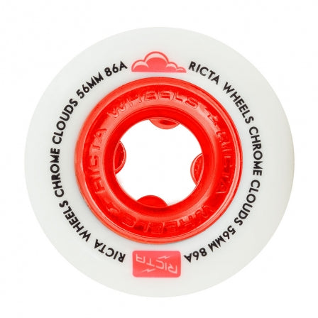 Ricta wheels 56mm Chrome Cloud Red 86a