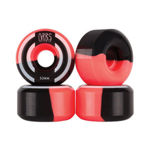Load image into Gallery viewer, Orbs Wheels 53mm Apparitions Splits Neon Coral/Black