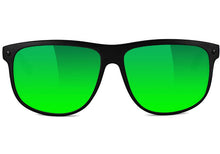Load image into Gallery viewer, Glassy Cole Polarized Matte Black/Green Mirror