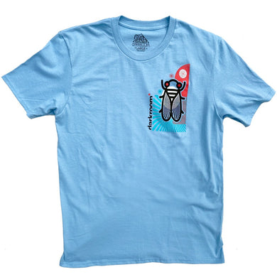 Darkroom Tee Como La Cigarra Light Blue