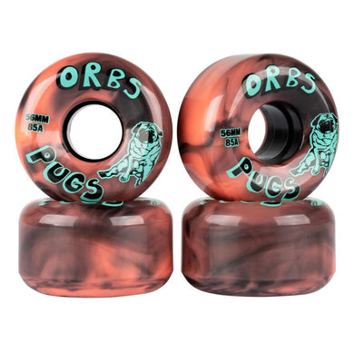 Orbs Wheels 56mm Pugs Swirl Coral/Black