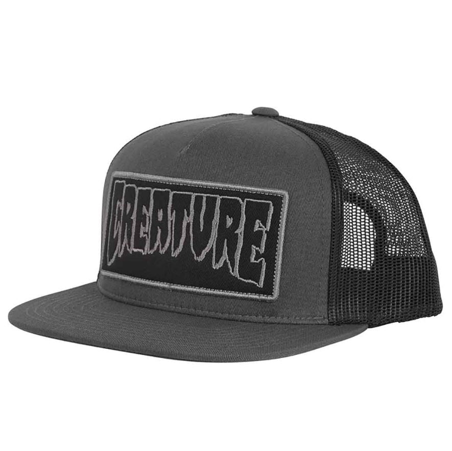 Creature Trucker Hat Reverse Patch Dark Grey/Black