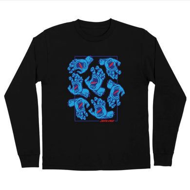 Santa Cruz Crowd Hand L/S Tee Black