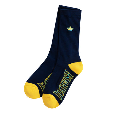 Deathwish Socks Crown Navy