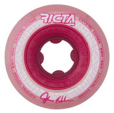 Ricta Wheel 53mm Shanahan Crystal Cores Clear Metallic Red 95a