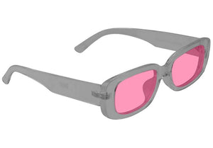 Glassy Darby Transparent Grey/Pink Polarized