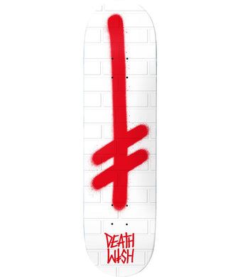 Deathwish Deck Gang Logo 8.25 White Red Bricks