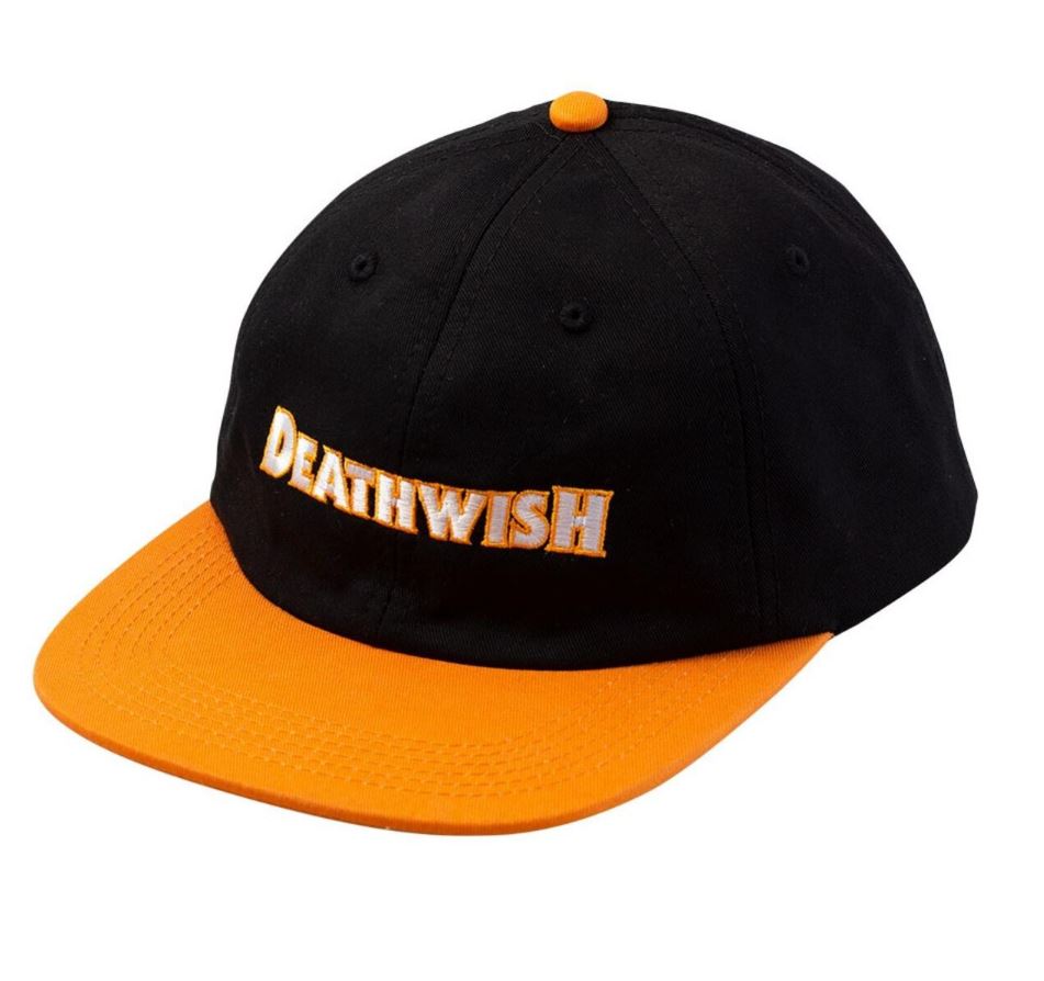 Deathwish Hat Carpenter Black Orange Snapback