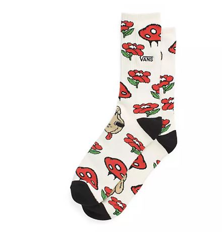 Vans Socks Crew Lazy Dog Antique White