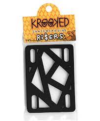 Krooked Risers 1/4'' Set 2 Black