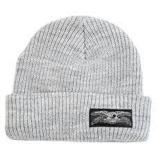 Anti Hero Beanie Eagle Label Cuff Grey
