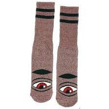 Toy Machine Socks Sect Eye Heather Burgundy