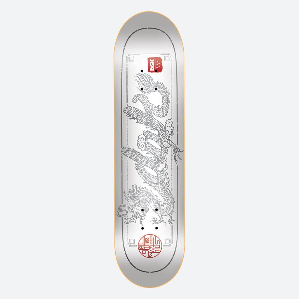 DGK Deck Dragon White 8.25