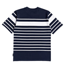Load image into Gallery viewer, DC T-Shirt Stripe Navy White LAYTONVILLE