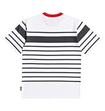 Load image into Gallery viewer, DC T-Shirt Striped White Grey Laytonville