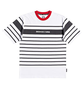 DC T-Shirt Striped White Grey Laytonville