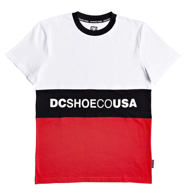 DC T-Shirt Glenferrie White Red Black