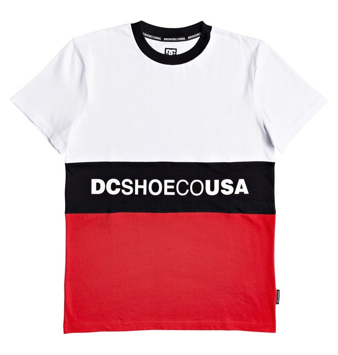 DC T-Shirt Glenferrie White Red Black