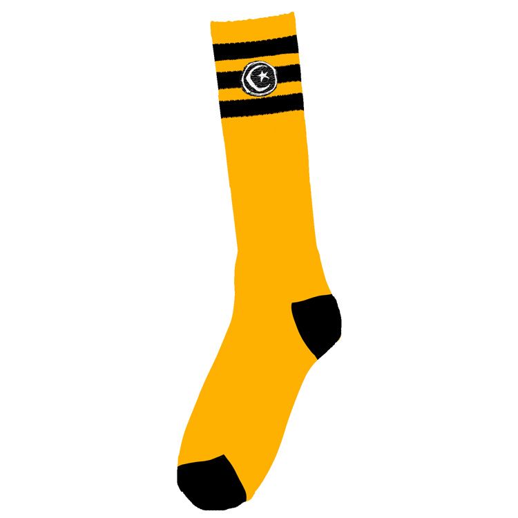 Foundation Socks 3 Stripe Tall Yellow