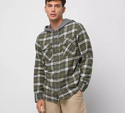 Vans Flannel Hooded Parkway II Grape Leaf Oatmeal