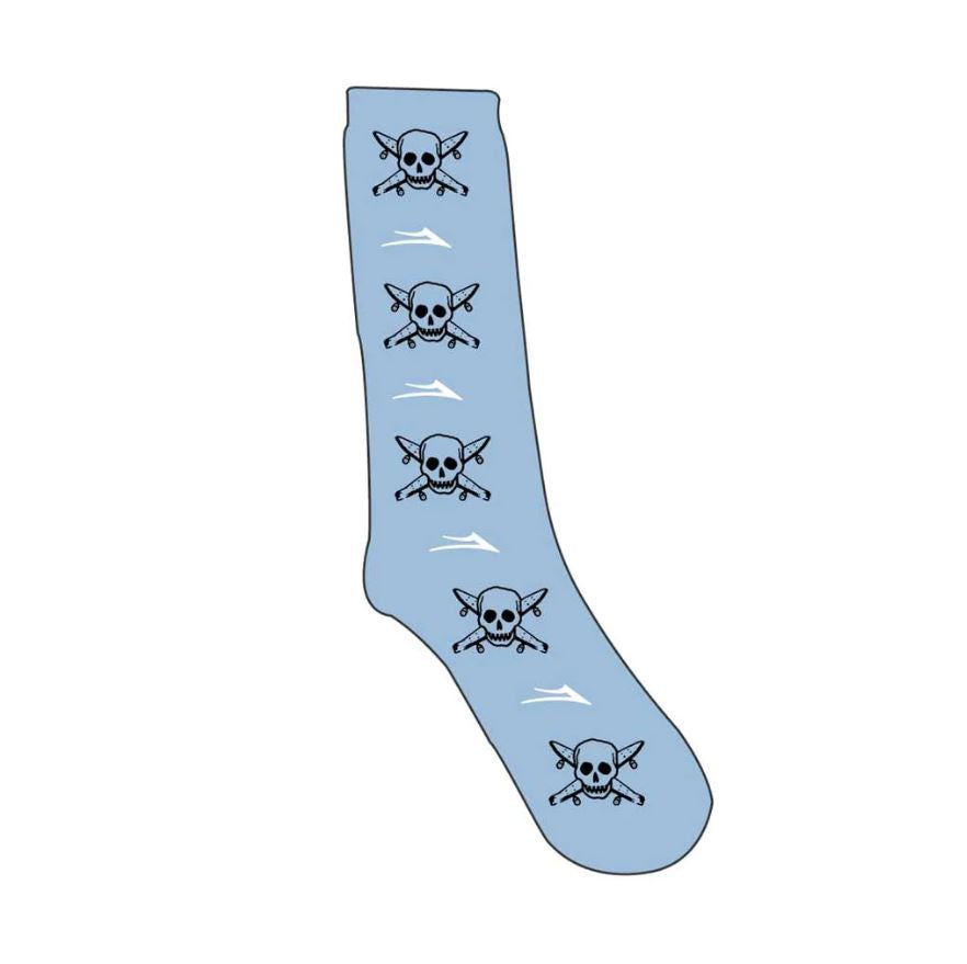Lakai x Fourstar Pirate Socks Crew Light Blue