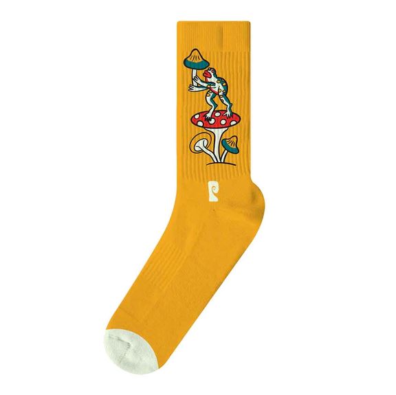 Psockadelic Socks Frog Shroom Orange
