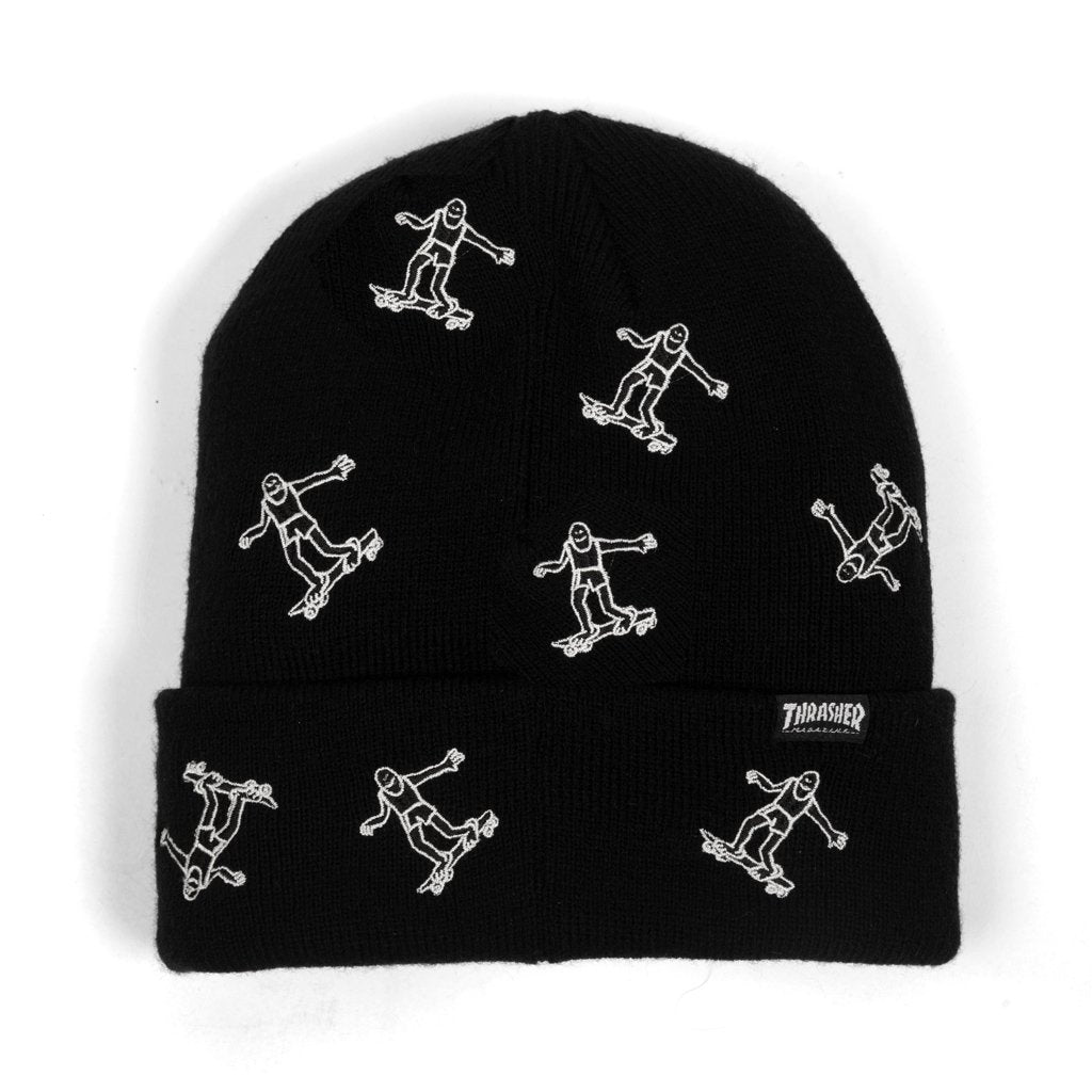 Thrasher Beanie Gonz Pattern Black
