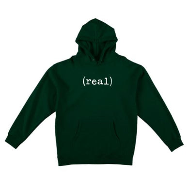 Real Hoodie Lower Dark Green/White Medium
