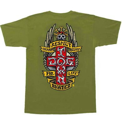 Dogtown Tee Respect Military Green Medium