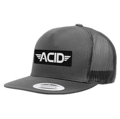 ATM Trucker Hat Acid Bar Grey Mesh Snapback