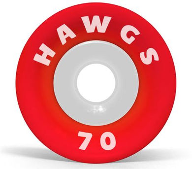 Hawgs Wheels 70mm 78a Supreme Clear Red Glossy