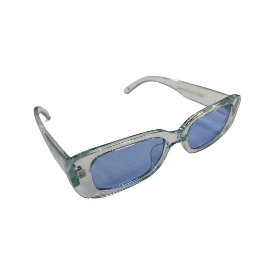 Glassy Darby Transparent Ice/Blue Lens Polarized