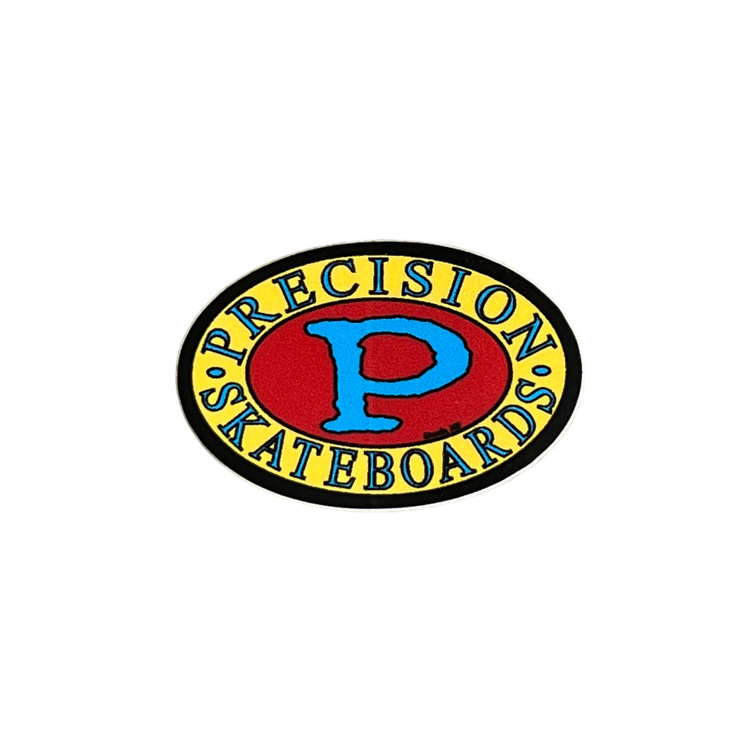 Precision Sticker Oval Original Mini Red/Yellow/Blue