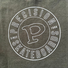 Load image into Gallery viewer, Precision Crewneck Classic Circle Logo Olive Heather