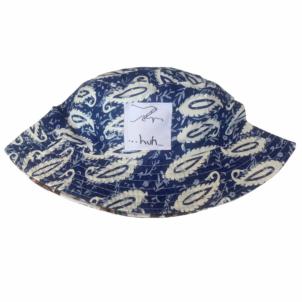 Huh Bucket Hat Paisley Blue (One Size)