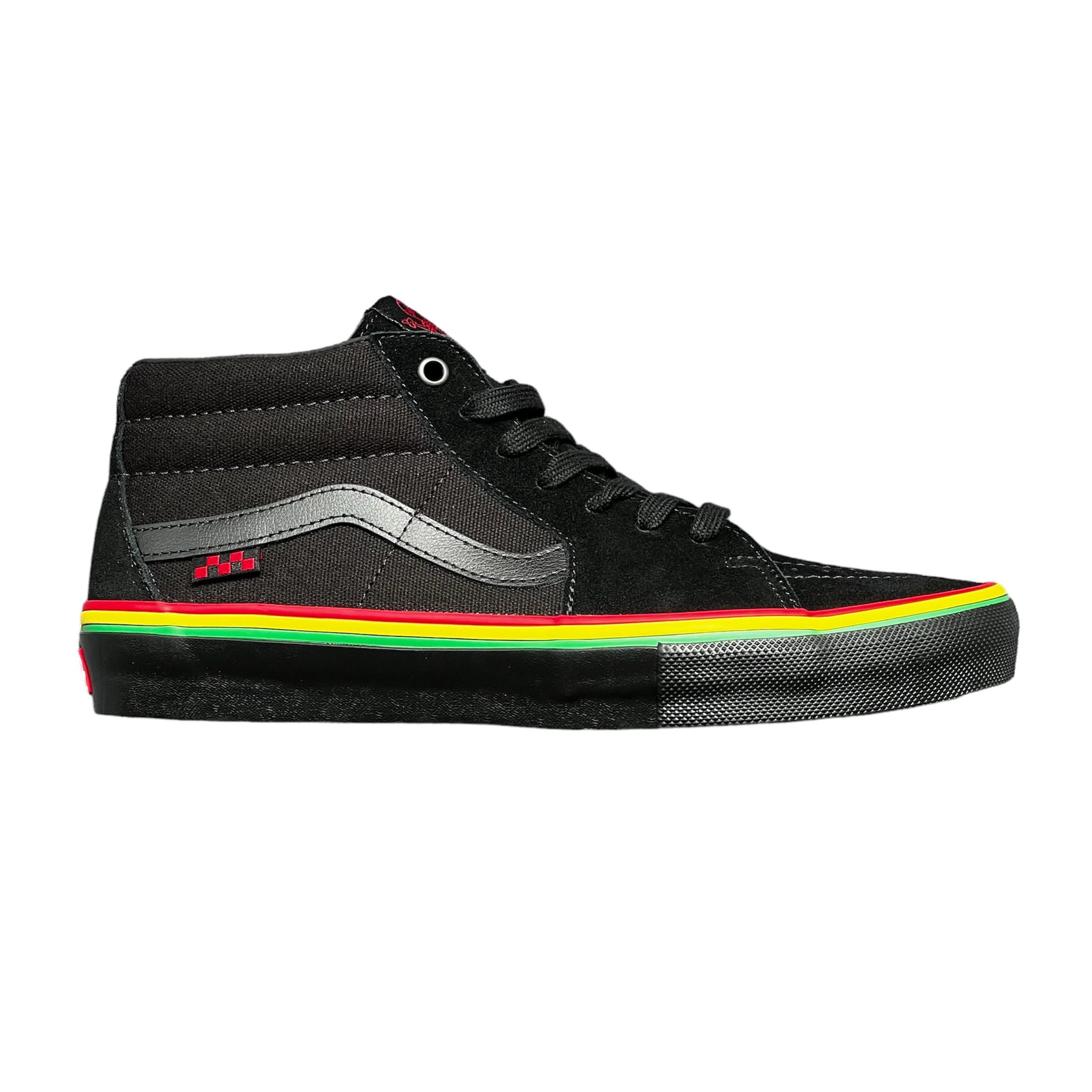 Vans Wave Rasta Vans Skate Grosso Mid Rasta Black – Precision Skateshop