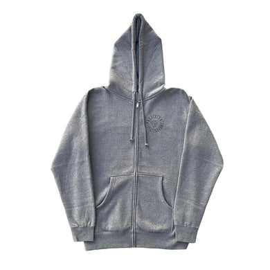 Precision Hoodie Zip Up Classic Circle Logo Grey