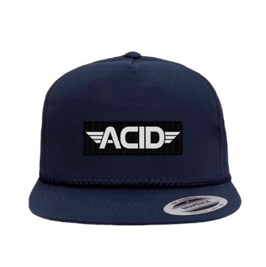 ATM Trucker Hat Acid Bar Navy Mesh Snapback