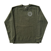 Load image into Gallery viewer, Precision Crewneck Classic Circle Logo Olive Heather