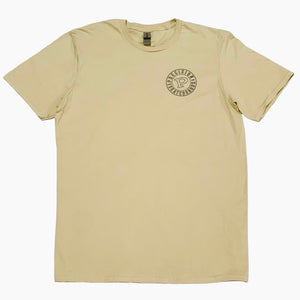 Precision Tee Circle Logo Tan