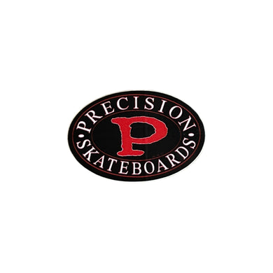 Precision Sticker Oval Black/Red/White Mini
