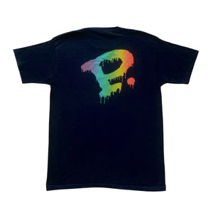 Precision Tee Drip Rainbow Black Large