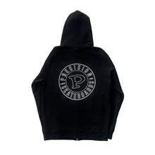 Load image into Gallery viewer, Precision Hoodie Black Zip Up Classic Circle Logo