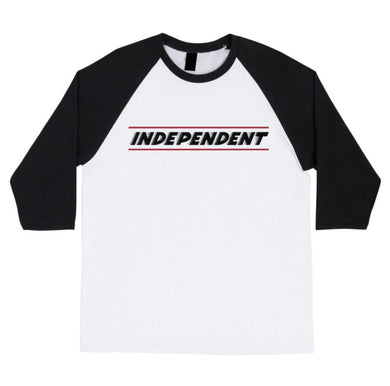 Independent 3/4 Sleeve Tee BTG Shear White/Black