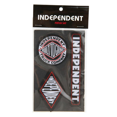Independent Trucks BTG 3-Piece Patch Set Black/Red/White