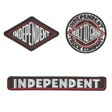 Load image into Gallery viewer, Independent Trucks BTG 3-Piece Patch Set Black/Red/White