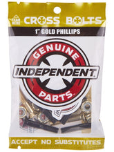 Load image into Gallery viewer, Independent Hardware 1&quot; Black/Gold Phillips