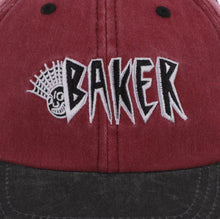 Load image into Gallery viewer, Baker Hat Jollyman Red/Black Snapback