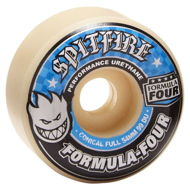 Spitfire Wheels 54mm Conical Full Blue 99a Formula4