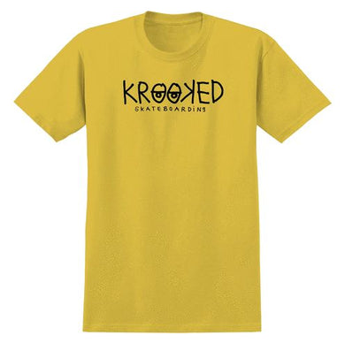 Krooked Tee Eyes Fill Mustard Yellow